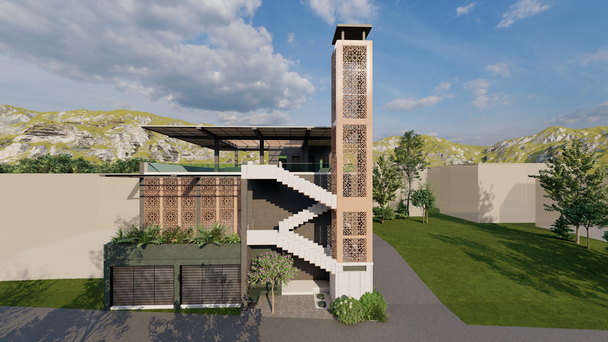Bani Gala Mosque site view