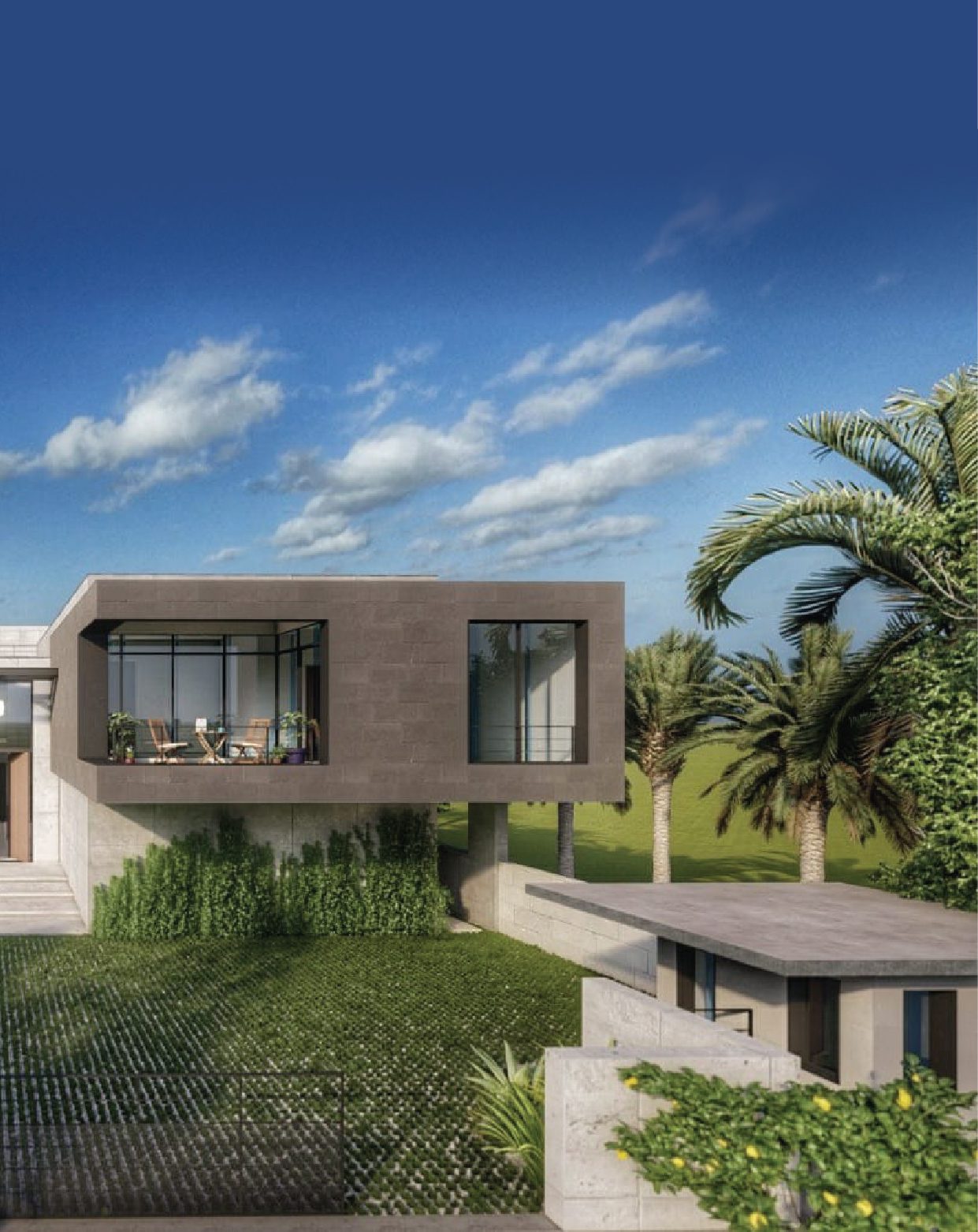 Bedian Residence courtyard