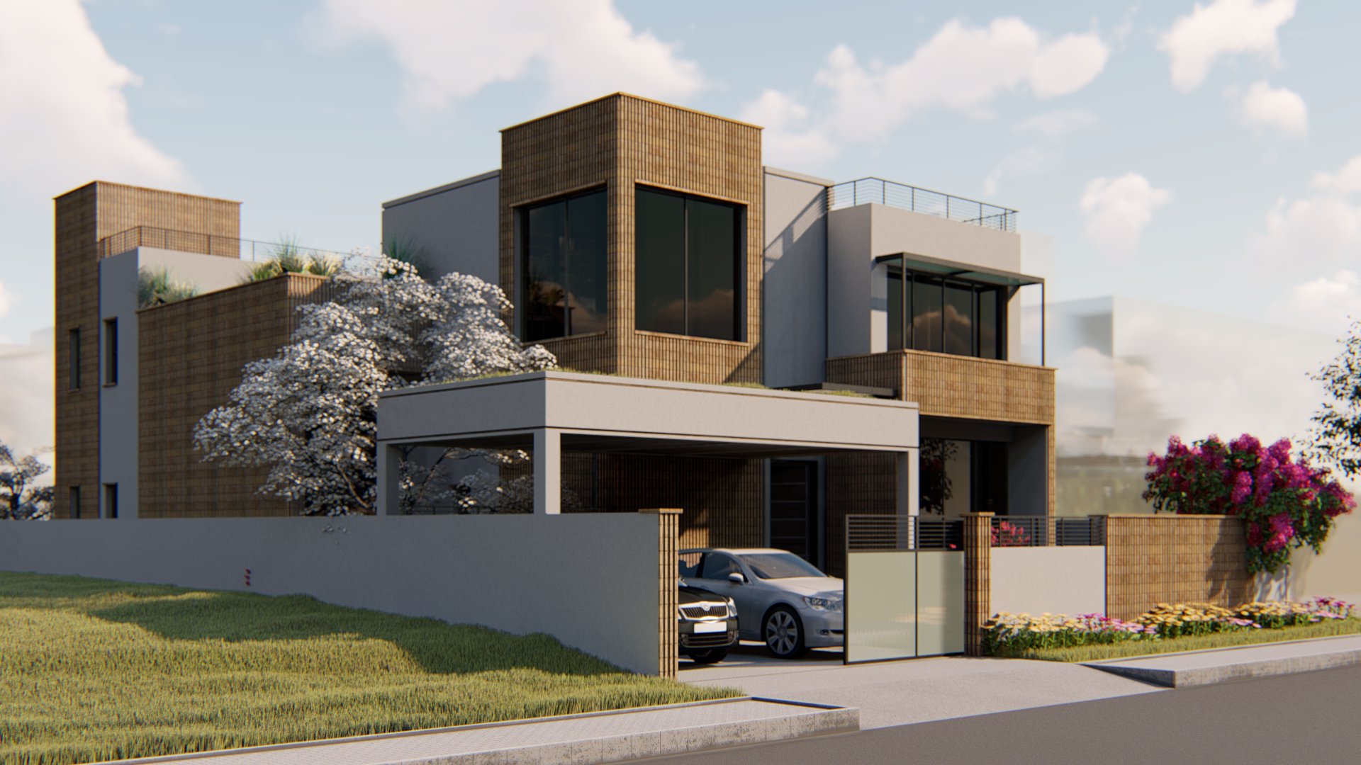 NJ House elevation rendering