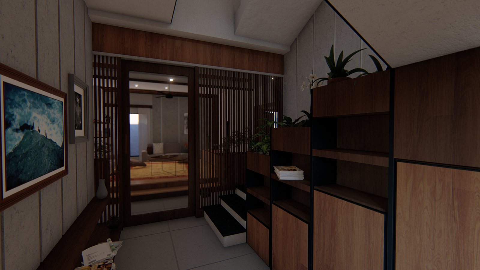 Officer's House hallway