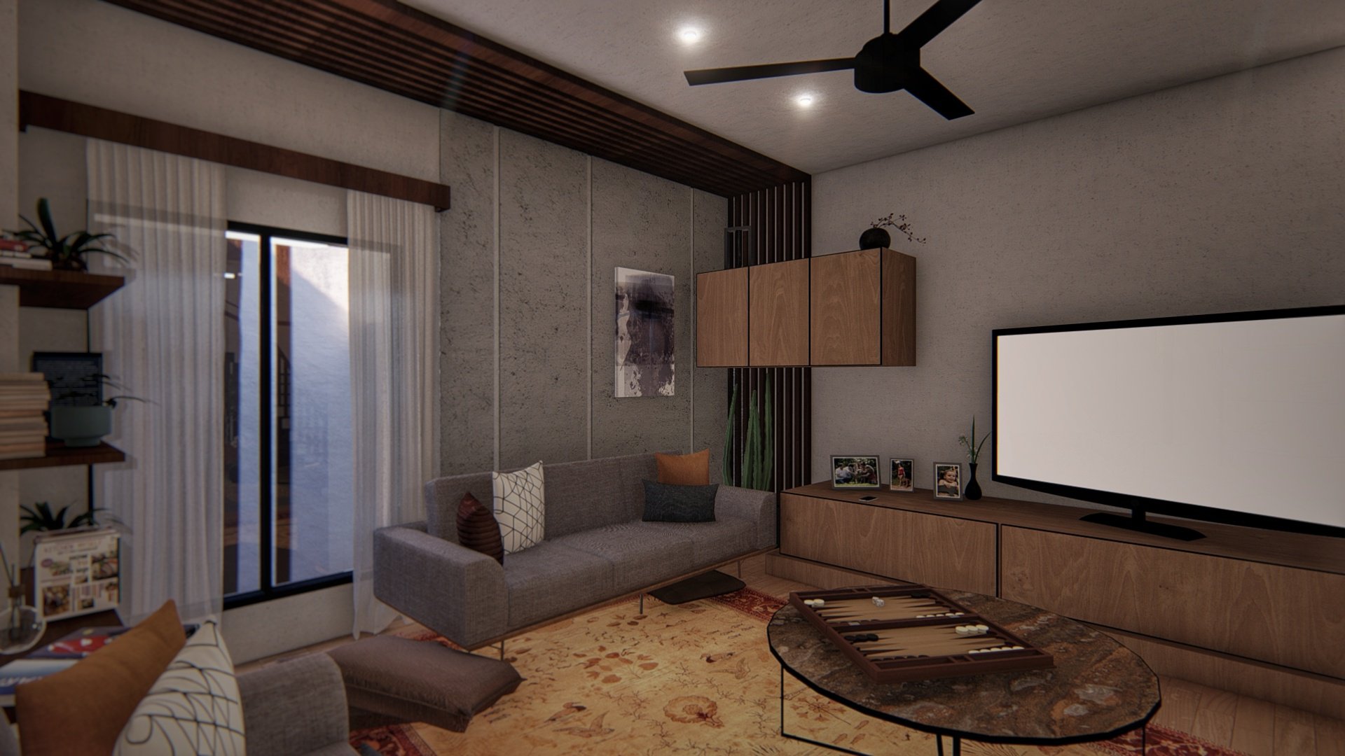 Officer's House living room