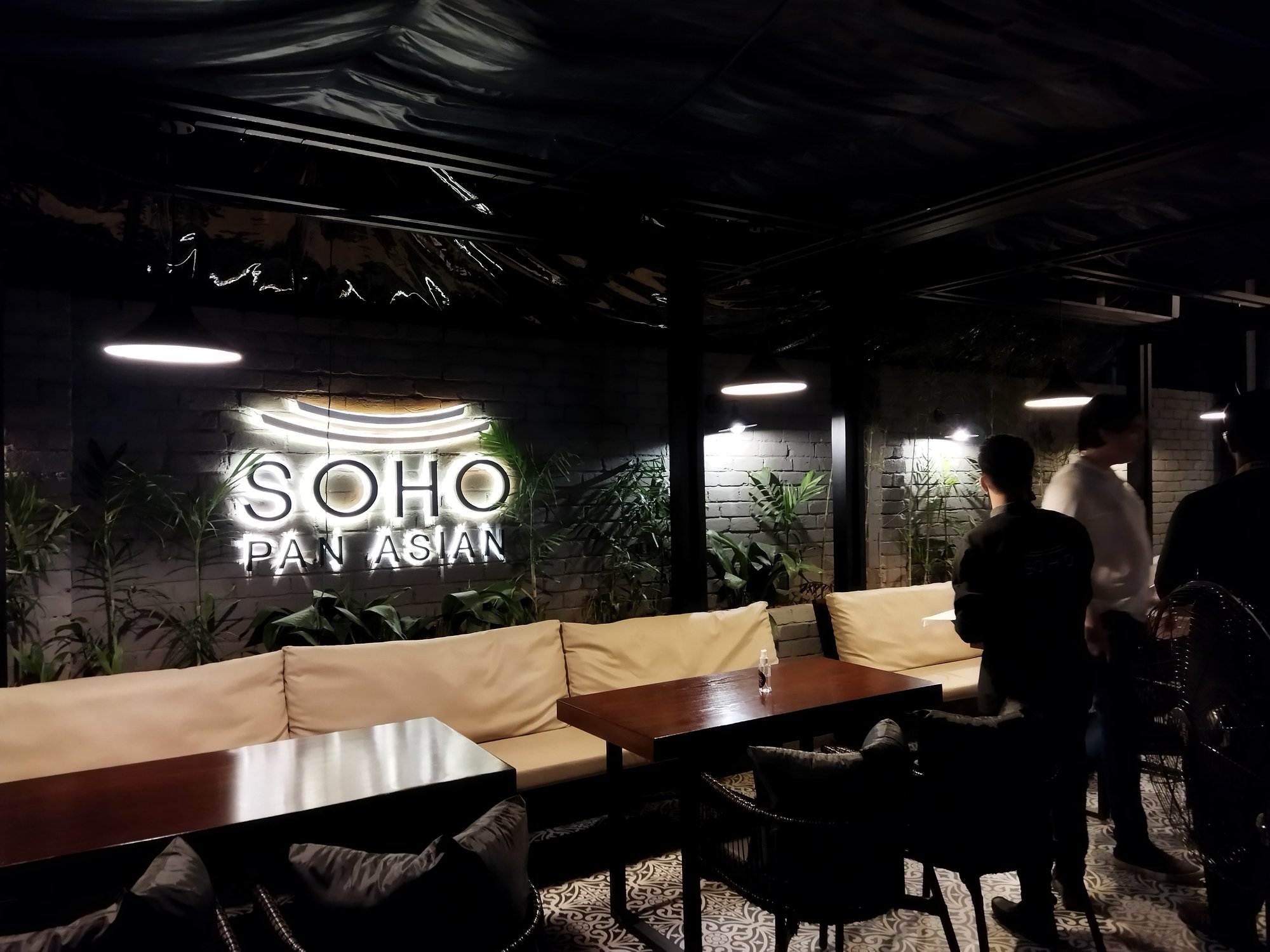SOHO interior lounge with guests